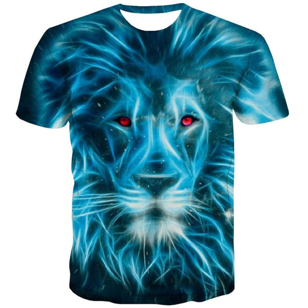 
Lion T-shirt Men Animal Anime Clothes Abstract Tshirt Printed Harajuku Tshirts Casual
                
