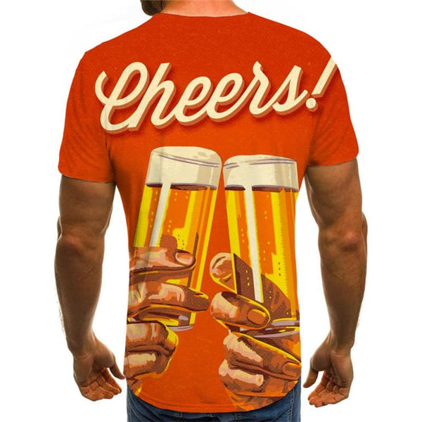 
Beer T-shirt Men Novel Anime Clothes Cheers Tshirts Casual Hip Hop Shirt Print
                