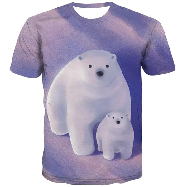 
Bear T shirt Men Animal T-shirts 3d Love Shirt Print Star Anime Clothes
                