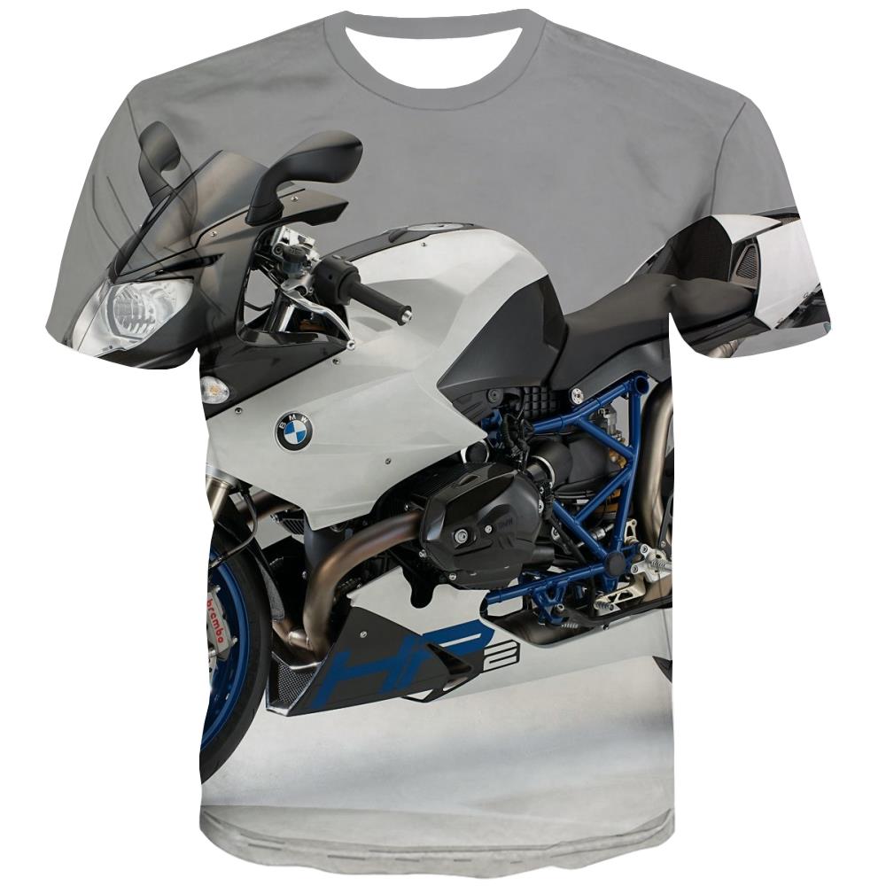 Bicycle T shirts Men Metal T-shirts 3d City T-shirts Graphic Psychedelic Shirt Print