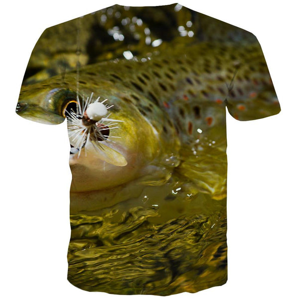 
fishing T shirts Men fish T-shirts 3d Short Sleeve summer Digital Slim Big Size - KYKU
                