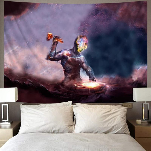 
Galaxy Tapiz Space Rug Wall Universe Wall Tapestry Art Tenture Mandala Flame Tapestries
                