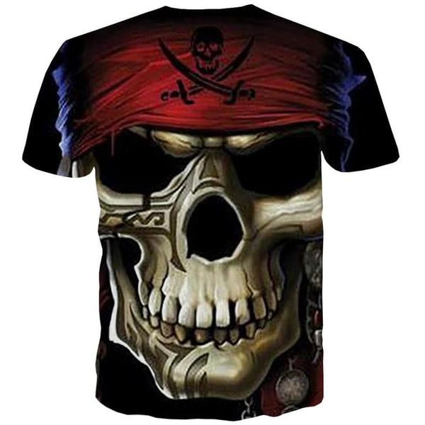 
Pirate T shirt Men Skull Anime Clothes Hip Hop Funny T shirts Mens Clothing
                