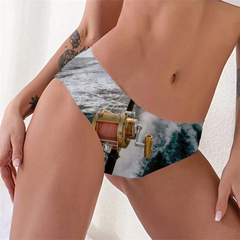Fishing Panties Women Ocean Lingerie Female Waves Underwear Hip Hop Tanga - KYKU