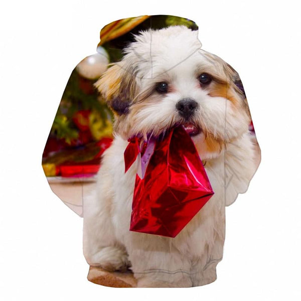 
Animal Sweatshirts men Dog Hooded Casual Christmas Hoodie Print Harajuku Sweatshirt Printed
                