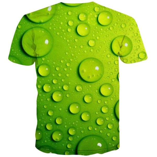 
Raindrop T-shirt Men Green Shirt Print Novel Funny T shirts Retro Tshirts Casual
                