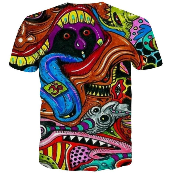
Hippie T shirt Men Funny Shirt Print Colorful Tshirt Printed Harajuku Anime Clothes
                