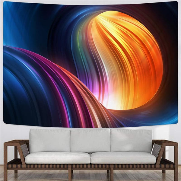 
Geometric Tapiz Psychedelic Home Tapestrys Vortex Tenture Mandala Color Tapestries
                