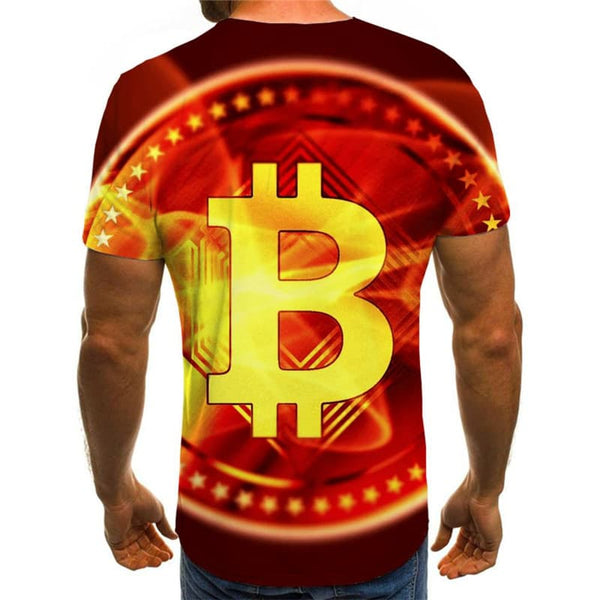 
Bitcoin T shirt Men Flame Funny T shirts Red Anime Clothes Retro Shirt Print
                
