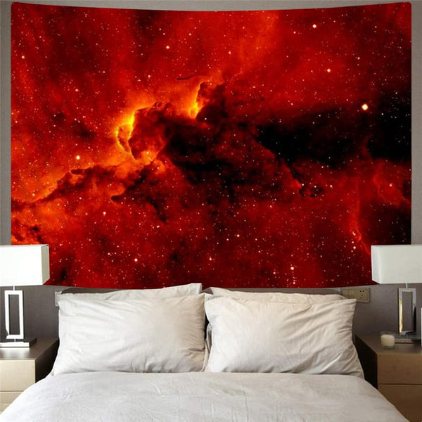 
Galaxy Tapestry Space Tenture Mandala Universe Home Tapestrys Red Wall Tapestry Flame Rug Wall
                