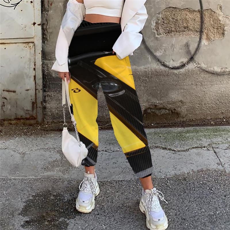 Metal Pants Women Engine Casual Pant Gear Jogger Pants Engine High Waist Pants
