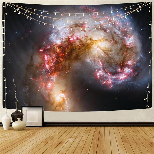 Galaxy Tapiz Space Home Tapestrys Universe Tenture Mandala Nebula Wall Tapestry Colorful Tapestries