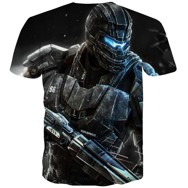 
Military T shirts Men War T-shirts Graphic Metal Tshirts Cool Black T shirts Funny
                
