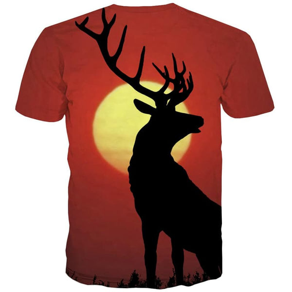 
Deer T-shirt Men Animal Tshirts Novelty Moon T-shirts 3d Harajuku Tshirts Cool
                