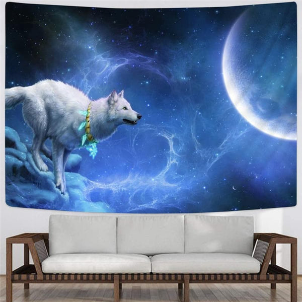 
Wolf Tapiz Animal Rug Wall Anime Tapestries Galaxy Wall Tapestry Moon Home Tapestrys
                