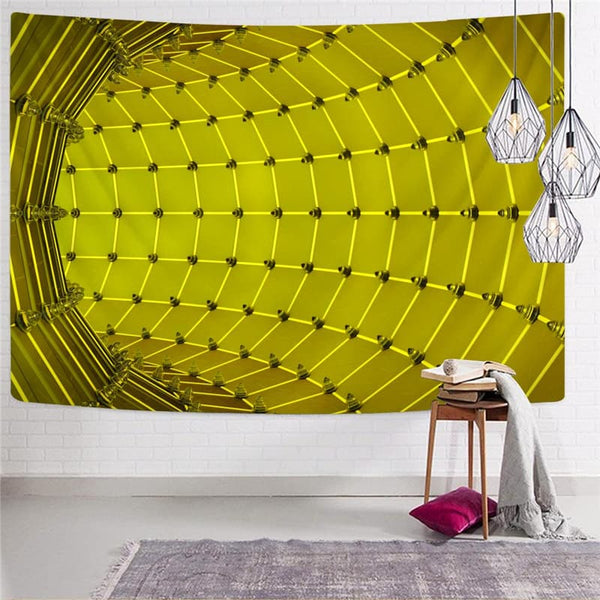 
Geometric Tapiz Psychedelic Tenture Mandala Vortex Tapestries Time Tunnel Wall Tapestry Yellow Home Tapestrys
                
