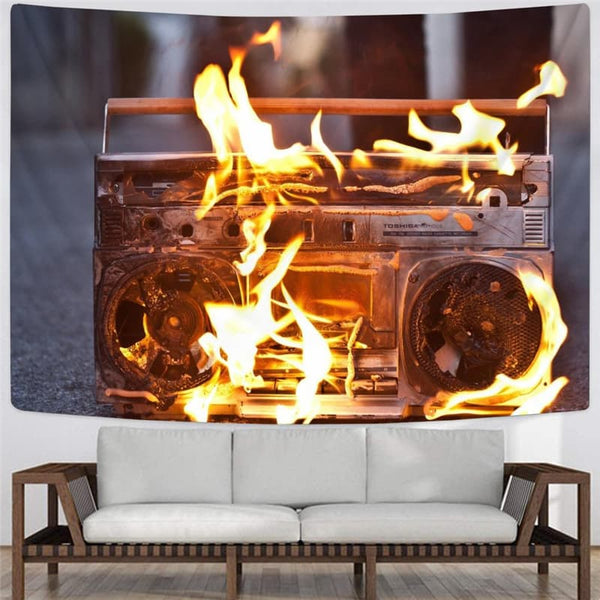 
Flame Tapiz Radio Rug Wall Music Tapestries Decor Mandala Hippie New
                
