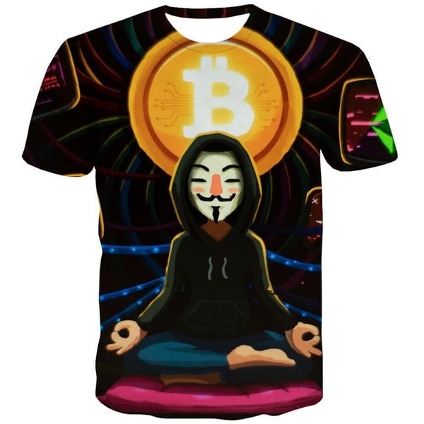 
Bitcoin T-shirt Men Cosplay Tshirts Casual Hip Hop Shirt Print Halloween Anime Clothes
                