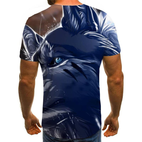 
Wolf T shirt Men Animal T-shirts 3d Lightning Shirt Print Casual Tshirts Casual
                