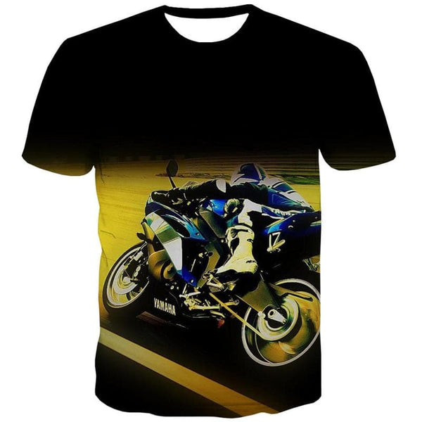
Motorcycle T-shirt Men Hip Hop Tshirt Printed Gothic Shirt Print Short Sleeve
                