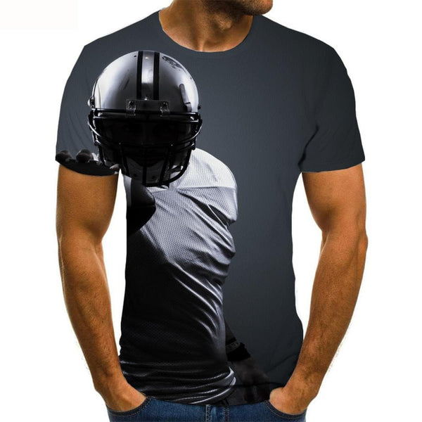 
Football T shirt Men Black Tshirts Casual Street T-shirts 3d Mens Clothing
                
