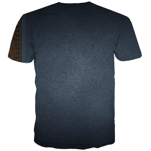 
Leather texture t shirts Casual shirt 3D special texture men art costume different Casual
                