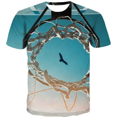 Eagle T-shirt Men Animal Tshirt Anime Novel Shirt Print Harajuku T-shirts Graphic Street T-shirts 3d Short Sleeve Hip hop - KYKU