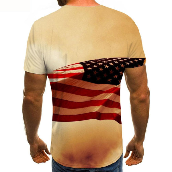 
Usa T shirt Men National Flag Anime Clothes Cloud Tshirt Printed Short Sleeve
                
