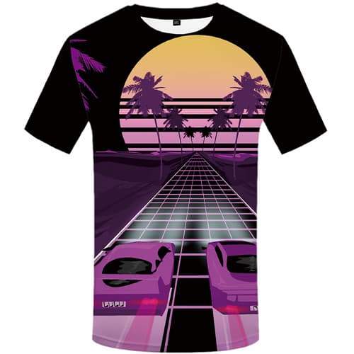 Moon T shirts Men Game Tshirt Anime Colorful Shirt Print Music Tshirt Printed Tree T-shirts Graphic Short Sleeve Fashion Mens - KYKU