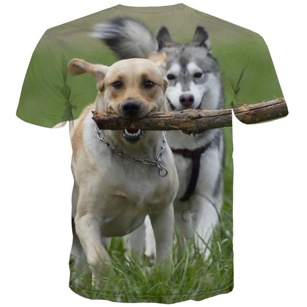 
t shirt Husky dog Puppy Cute Pets Casual Casual big Smart Husky dogs men art costume
                