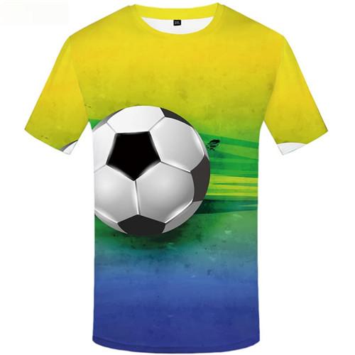Ball T shirts Men Russia Tshirts Cool Colorful Shirt Print Short Sleeve Punk Rock Men women Tee O-neck Sport - KYKU