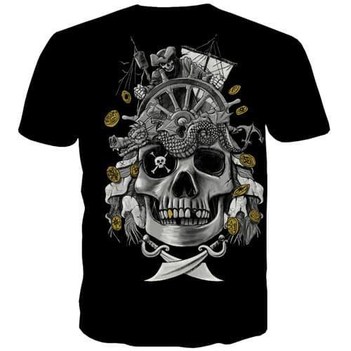 
Skull T-shirt Men Military Tshirts Casual Metal Tshirts Cool Hip Hop Tshirt Printed Punk Rock T-shirts 3d Short Sleeve T shirts - KYKU
                