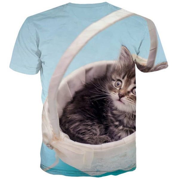 
kitten t shirt cat top tee pet art costume Cool men
                