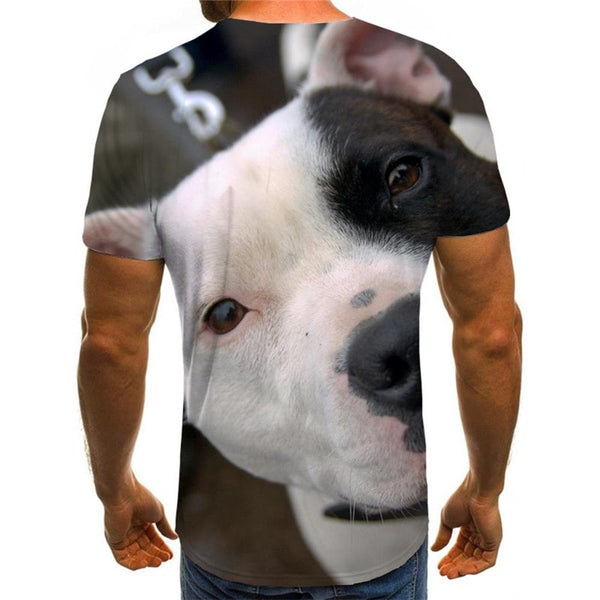 
tshirt dog Puppy Cute animal Cool big Smart dogs men's art costume Casual
                