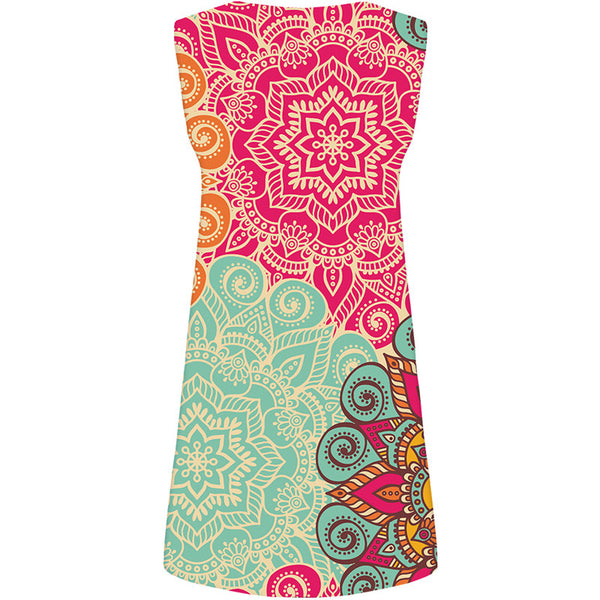 
Flower Dress Women Graphics Korean Style Colorful Sundress Retro Ladies Dresses Beautiful Sexy Womens Clothing Summer
                