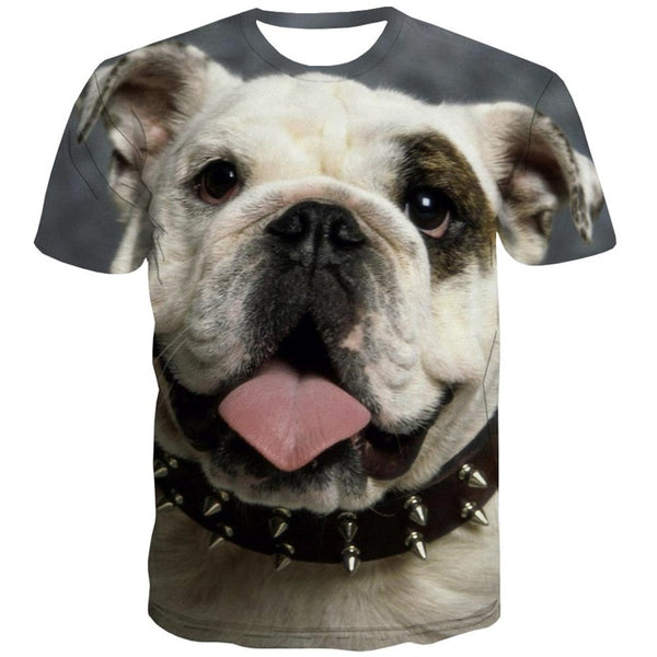 
tshirts dog shirt tee Puppy Cute animal male big Smart dogs art costume Casual
                