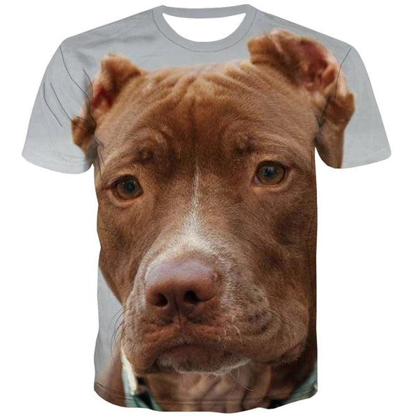
dog t shirt Print clothes Puppy Cute animal Cool big Smart dogs art costume male
                