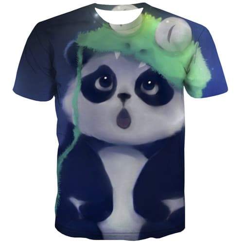Panda T-shirt Men Animal Tshirts Novelty Cosplay Tshirts Casual China Shirt Print Harajuku T-shirts Graphic Short Sleeve Hip hop - KYKU