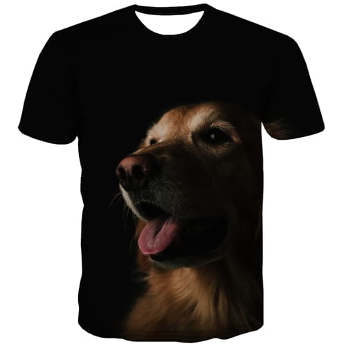 Animal T shirts Men Dog Tshirt Printed Lovely T shirts Funny Black Tshirts Novelty Harajuku T-shirts 3d Short Sleeve Hip hop Men - KYKU