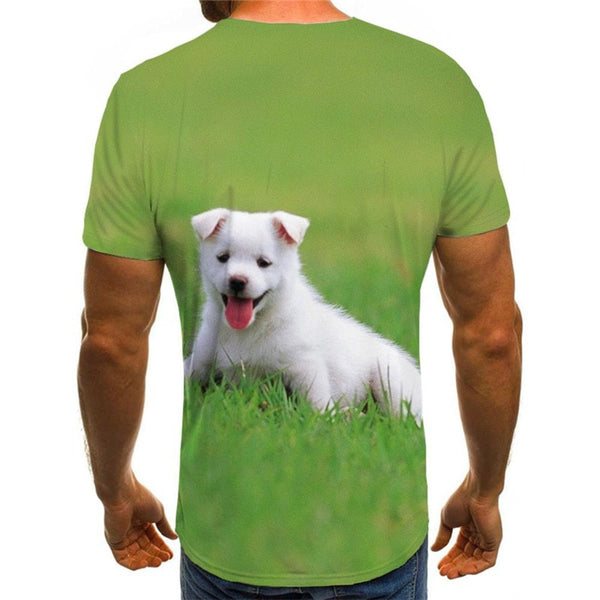 
tshirts Little White dog t shirt 3D Puppy Cute Pets man big Smart dogs art costume Cool
                