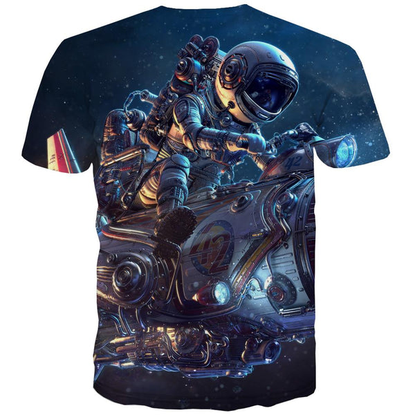 
shirt Airship air ship Hip hop tshirt 3D art costume Casual men flying ship
                