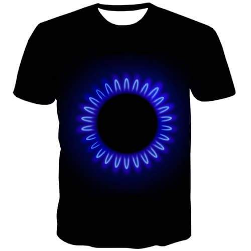 Galaxy Space T shirts Men Black Hole T shirts Funny Psychedelic Tshirts Cool Black Shirt Print Gothic Tshirt Printed - KYKU