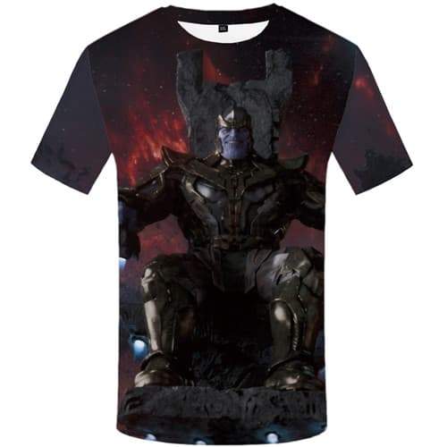 Skull T shirts Men Metal Shirt Print Galaxy Space T shirts Funny War Tshirts Novelty Gothic Tshirt Anime Short Sleeve Full Print - KYKU