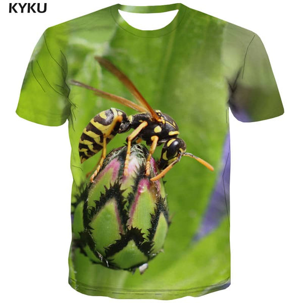 t shirt insect plant Casual shirt 3D Casual beautiful man art costume