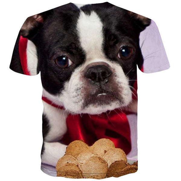 
dog t shirt Hip hop tshirt 3D Puppy Cute Pets Cool big Smart dogs art costume men
                