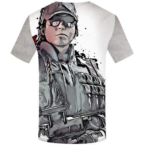 
Rainbow T-shirt Men Military Tshirt Anime Graffiti T-shirts Graphic Gun Tshirts Casual Ink T-shirts 3d Short Sleeve Fashion - KYKU
                