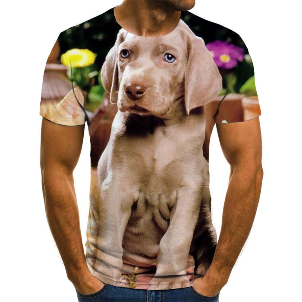 t shirt animaldocile pets CasualCasual cat and dog men art costume