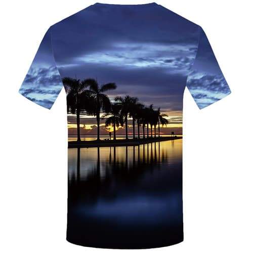 
Coconut Tree T-shirt Men Sky T-shirts 3d Cloud Tshirts Casual Water Shirt Print Harajuku Tshirts Cool Short Sleeve T shirts - KYKU
                