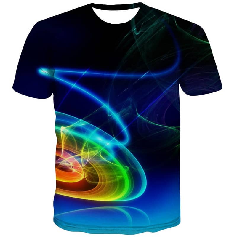 abstract t shirt  personality shirt tee  Cool fun geometric colorful art art costume man