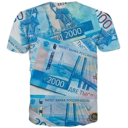 
Russian Ruble T-shirt Men Money T shirts Funny Russia Shirt Print Blue Tshirts Casual Harajuku Tshirts Cool Short Sleeve Hip hop - KYKU
                